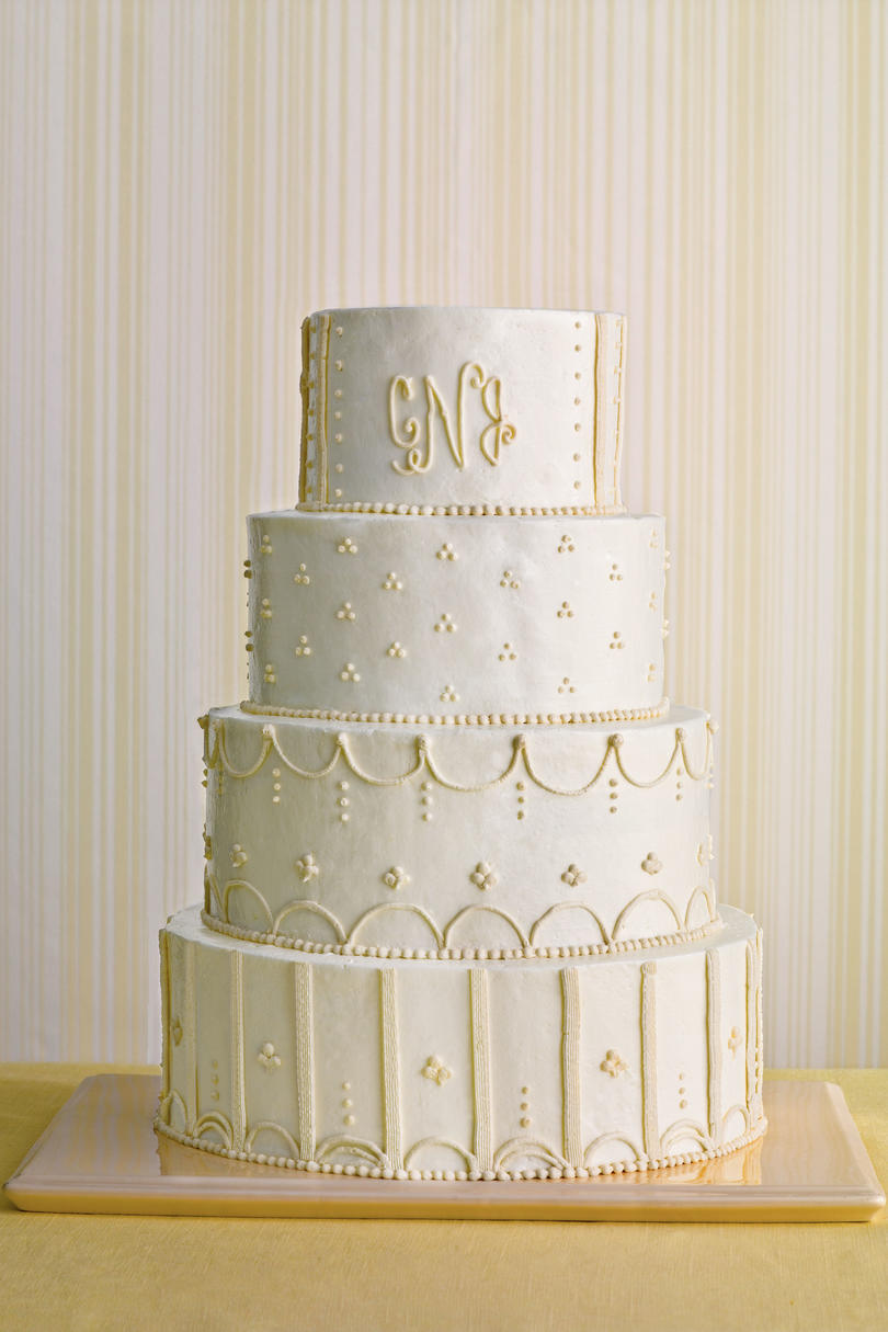 मोनोग्राम Wedding Cake