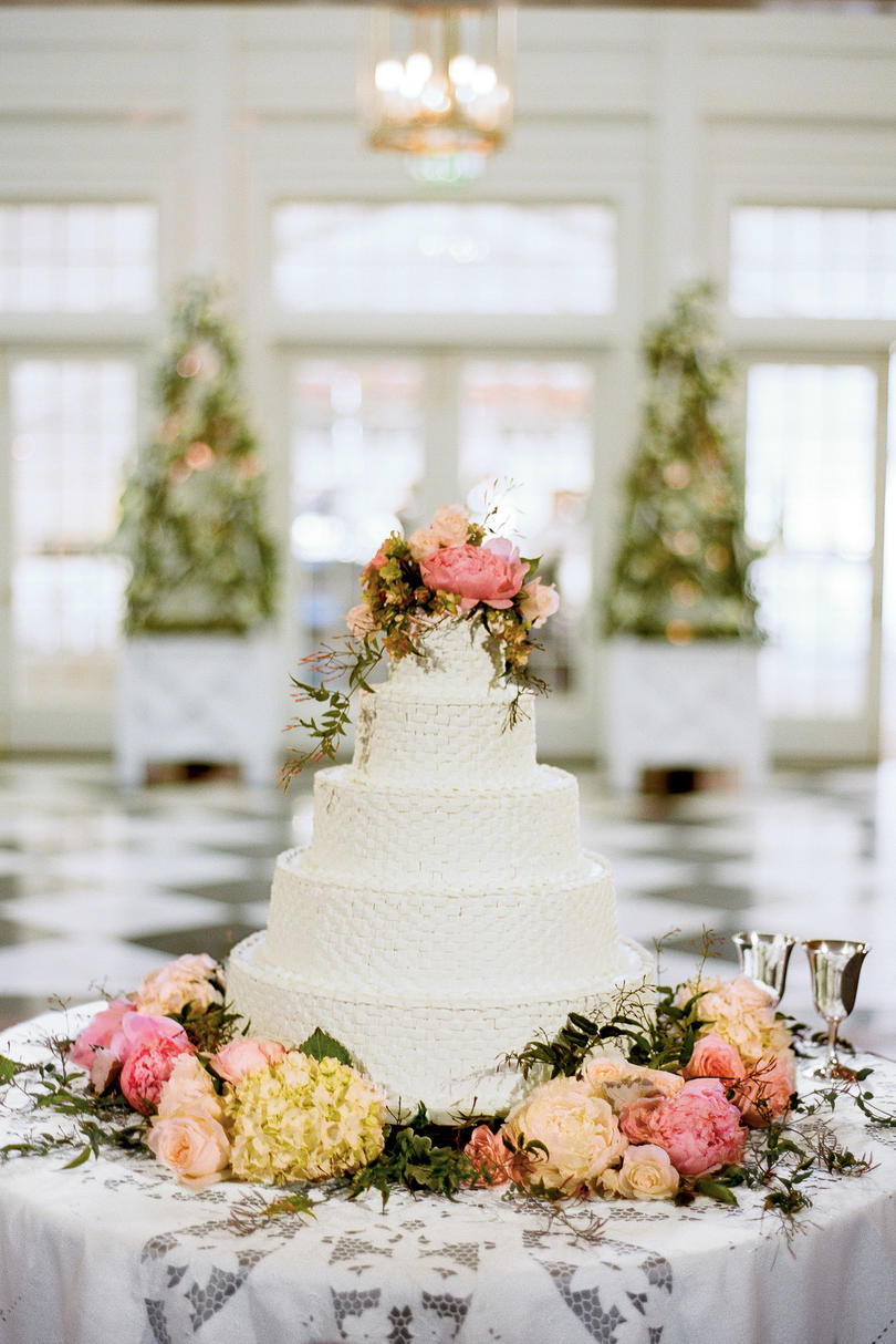 Kosár fonás Pattern Wedding Cake