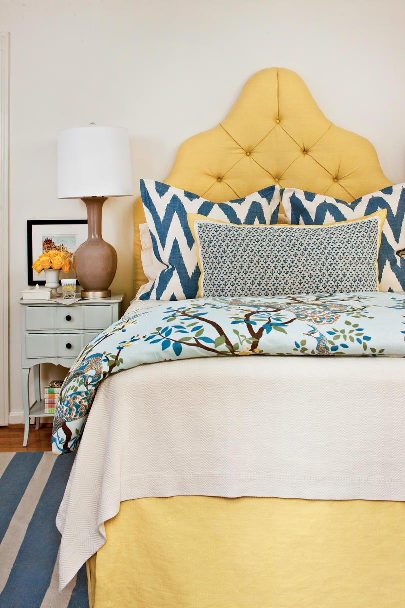 Κλασσικός Blue & Yellow Bedroom