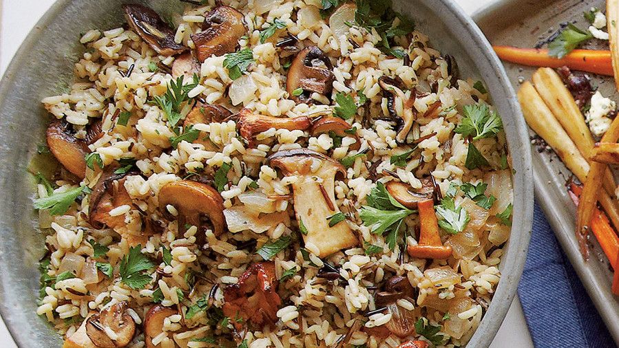 Divlji Rice with Mushrooms