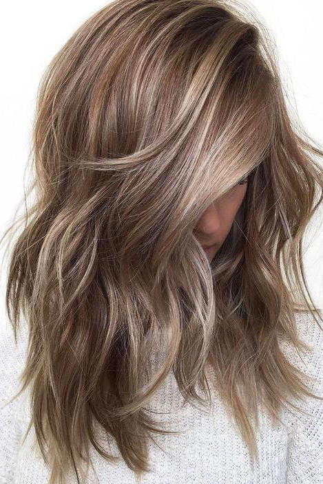 blijed Brown Hair with Icy Blonde Highlights