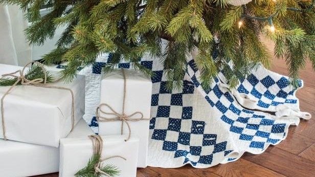 Paplan Turned Christmas Tree Skirt