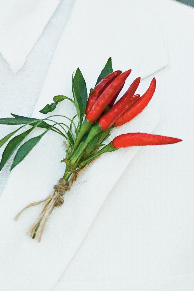 सजावटी Peppers Boutonniere