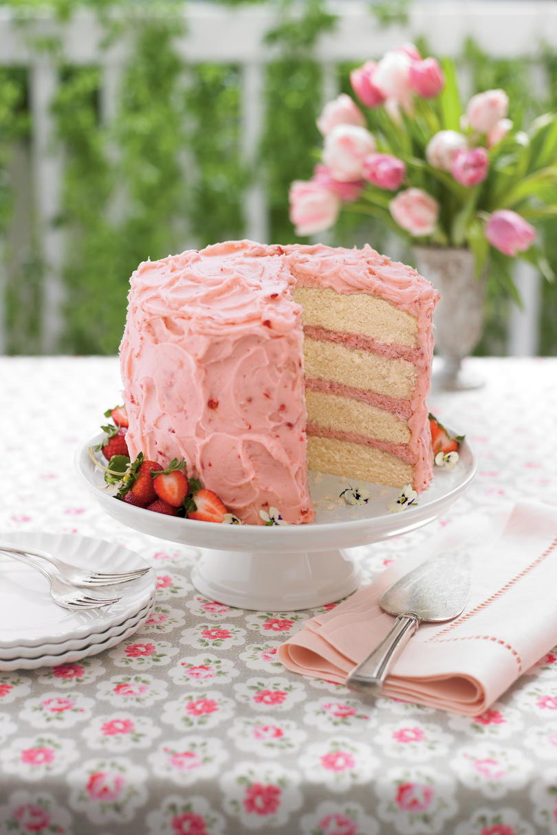 स्ट्रॉबेरी Mousse Cake Recipe