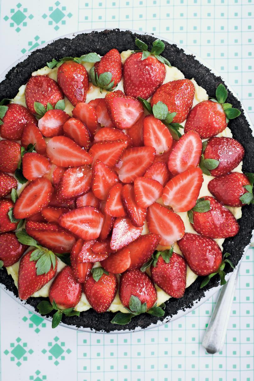 स्ट्रॉबेरी Cream Pie Recipe