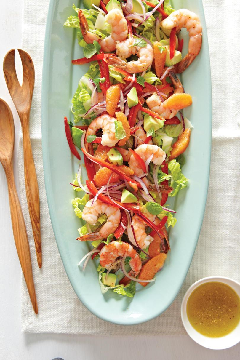 मसालेदार Shrimp Salad with Avocado Recipe