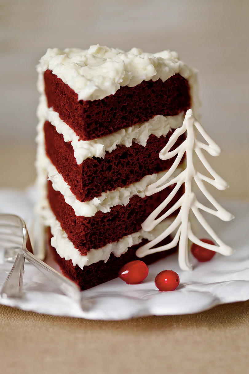 Punainen Velvet Cake with Coconut-Cream Cheese Frosting