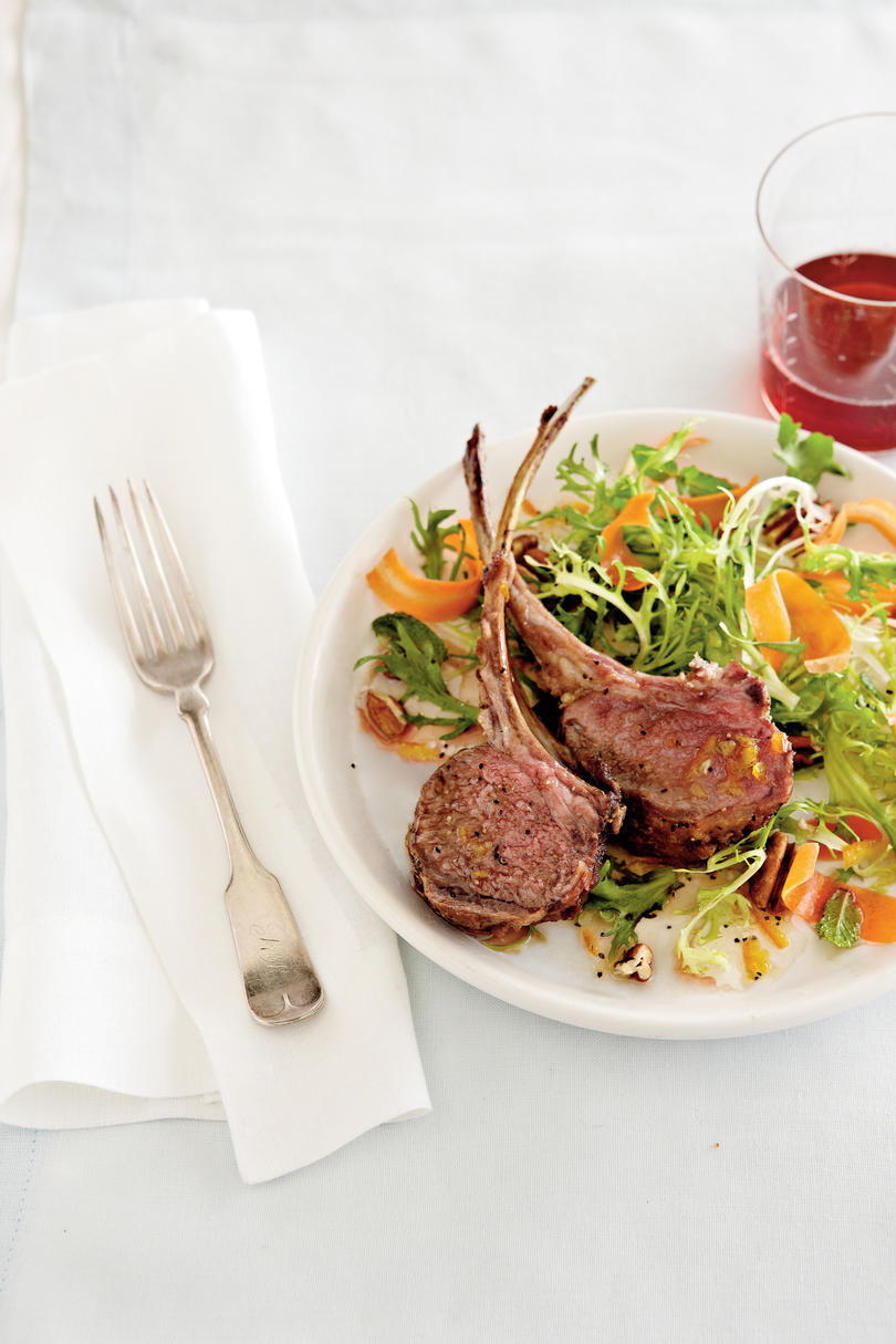 Teline of Lamb with Carrot Salad
