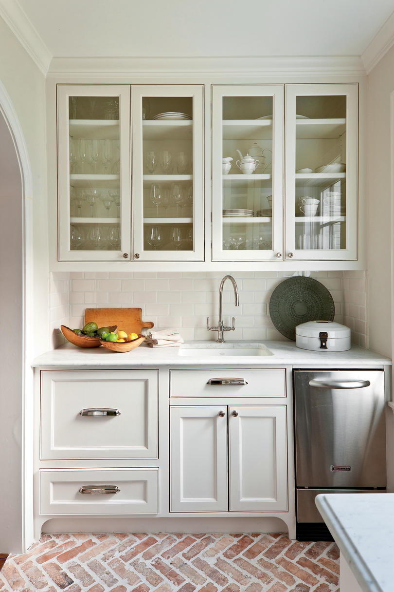 Κλασσικός White Kitchen Cabinets