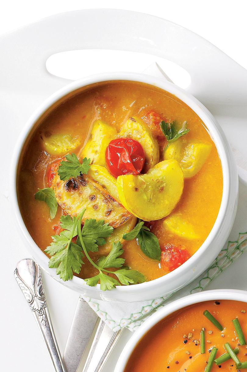 पीला Squash and Curry Stew