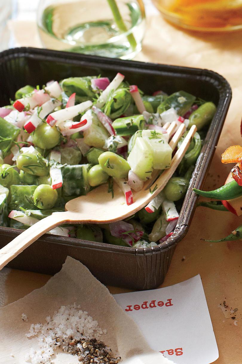 ककड़ी और चीनी Snap Salad
