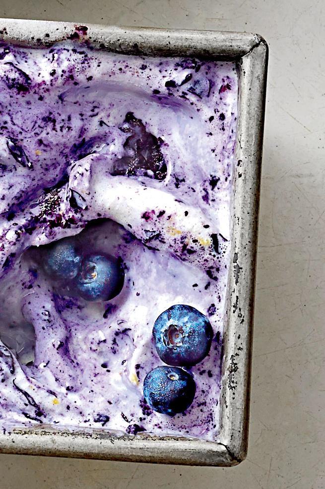 Blueberry-Λεμόνι Zest Ice Cream