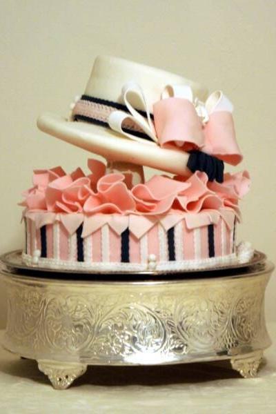 prugast Pink Derby Hat Cake
