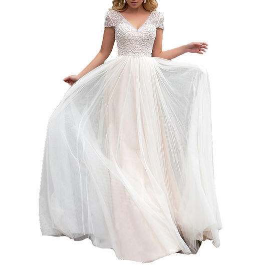 Καπάκι Sleeve Bohemian Wedding Dress