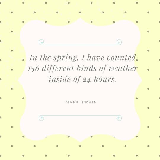 Proljeće Weather Quote