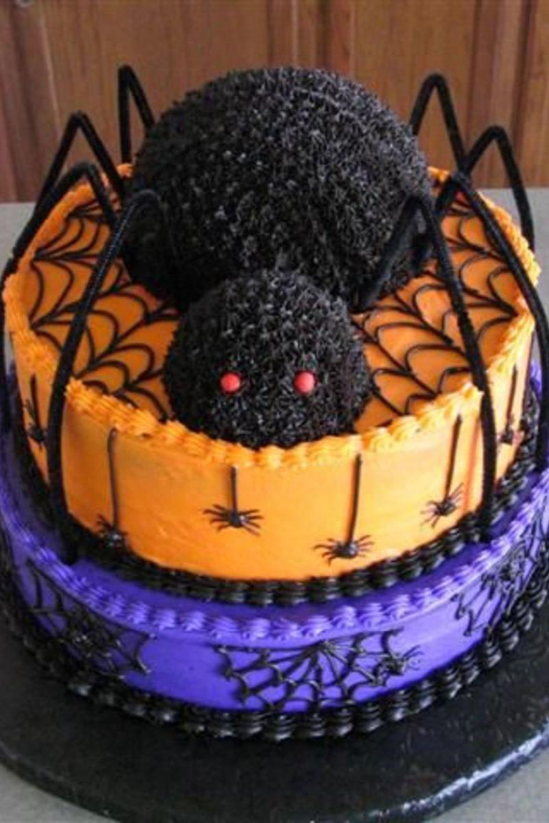 मकड़ी Halloween Cake