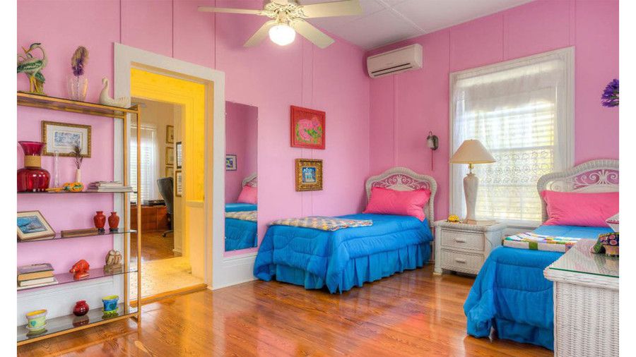 फ्रीमैन-करी House Key West Pink Bedroom
