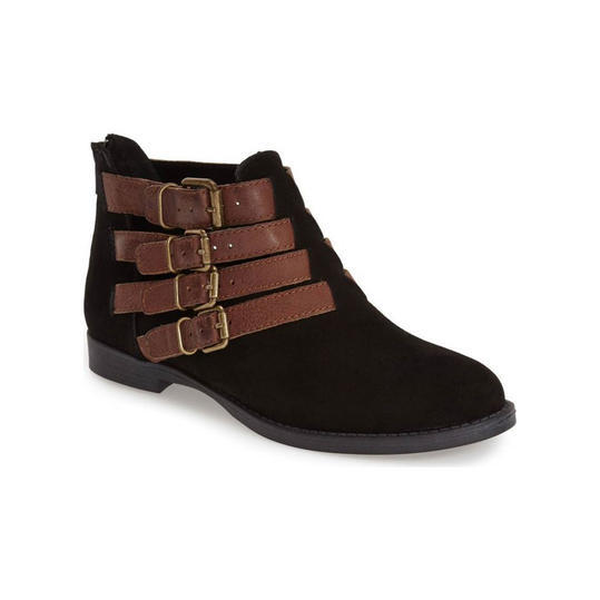 बेला Vita ‘Ronan Buckle Leather’ Ankle Boot
