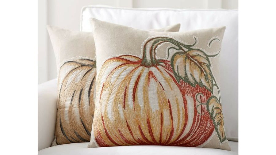 rátétes Pumpkin Fall Throw Pillow