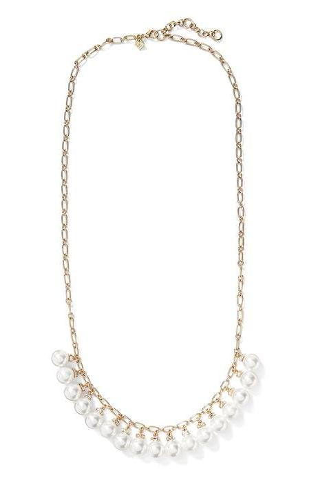 आधुनिक Pearl Long Necklace
