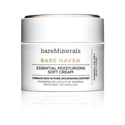 RX1707_ All-Time Best Skincare Secrets BareMinerals Bare Haven Essential Moisturizing Soft Cream