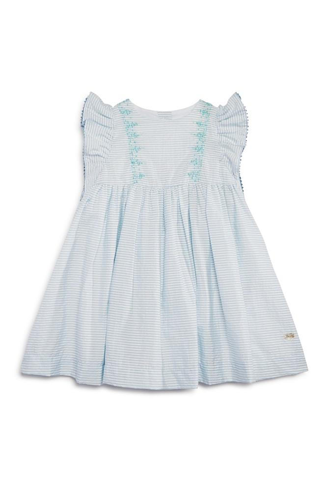 अधिकांश Adorable Flower Girl Dresses Bloomingdale's Blue Seersucker Baby Girl Dress