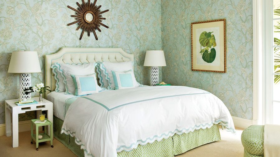 नीला Green Master Bedroom