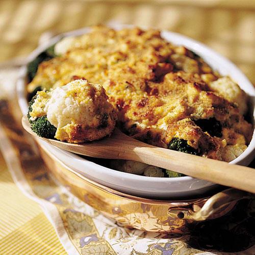 kiitospäivä Dinner Side Dishes: Broccoli-and-Cauliflower Gratin