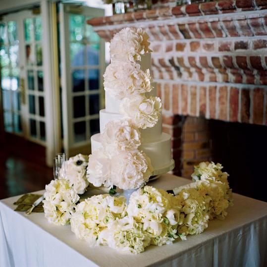 ब्लश रंग Wedding Cake