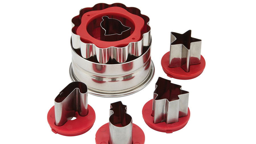 केक Boss Decorating Tools Holiday Linzer Cookie Cutter Set