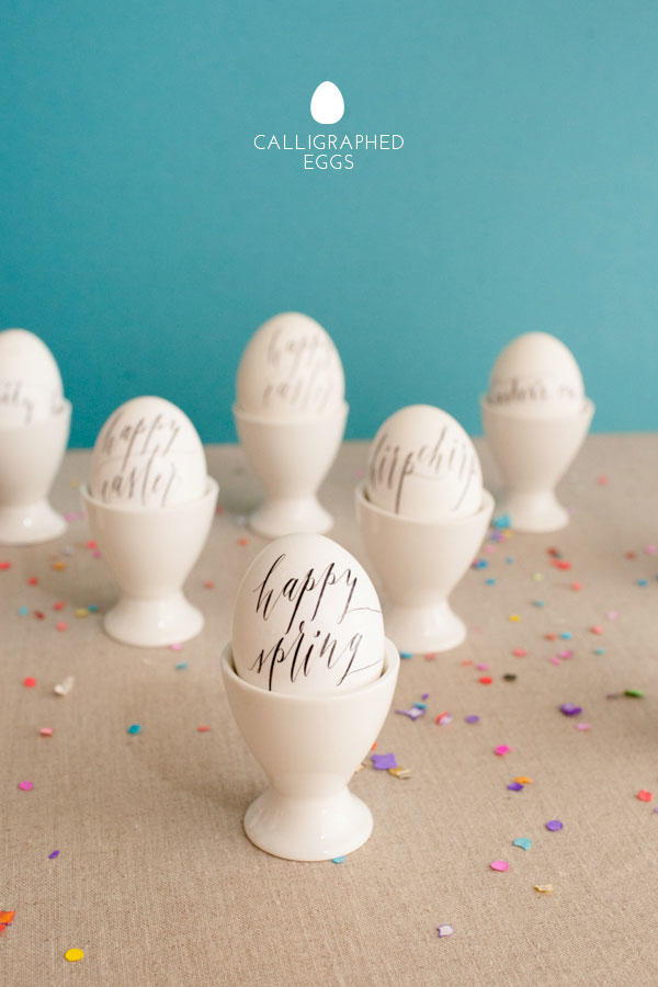 Tulostettava Calligraphy Easter Eggs