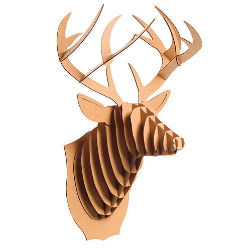 क्रिसमस Gift Ideas: Cardboard Deer Trophy