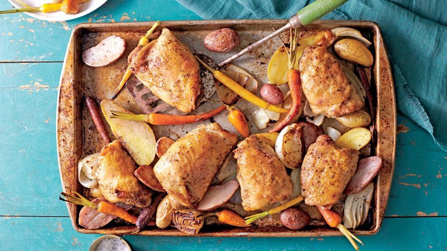 poulet with Potatoes and Carrots