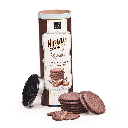 क्रिसमस Holiday Gift Ideas: Chocolate Enrobed Moravian Cookies