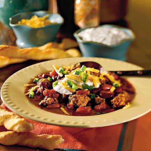 Soupe Recipes: Chunky Beef 'n’ Tomato Chili