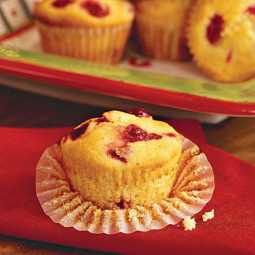Muffins and Bread Recipes: Cornmeal-Cranberry Muffins