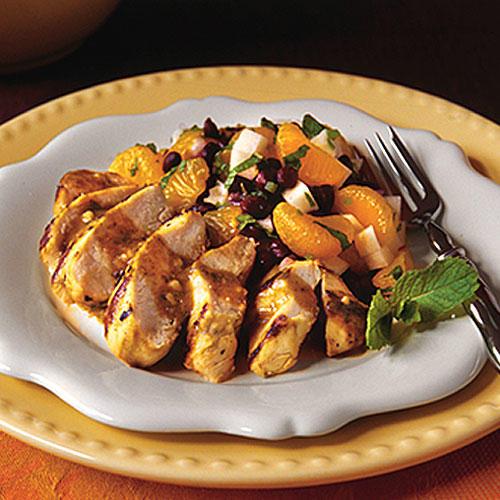 kubai Mojo Chicken With Mandarin-Black Bean Salad