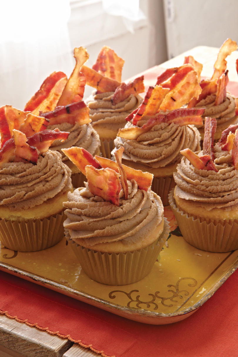 मेपल Bacon Cupcakes
