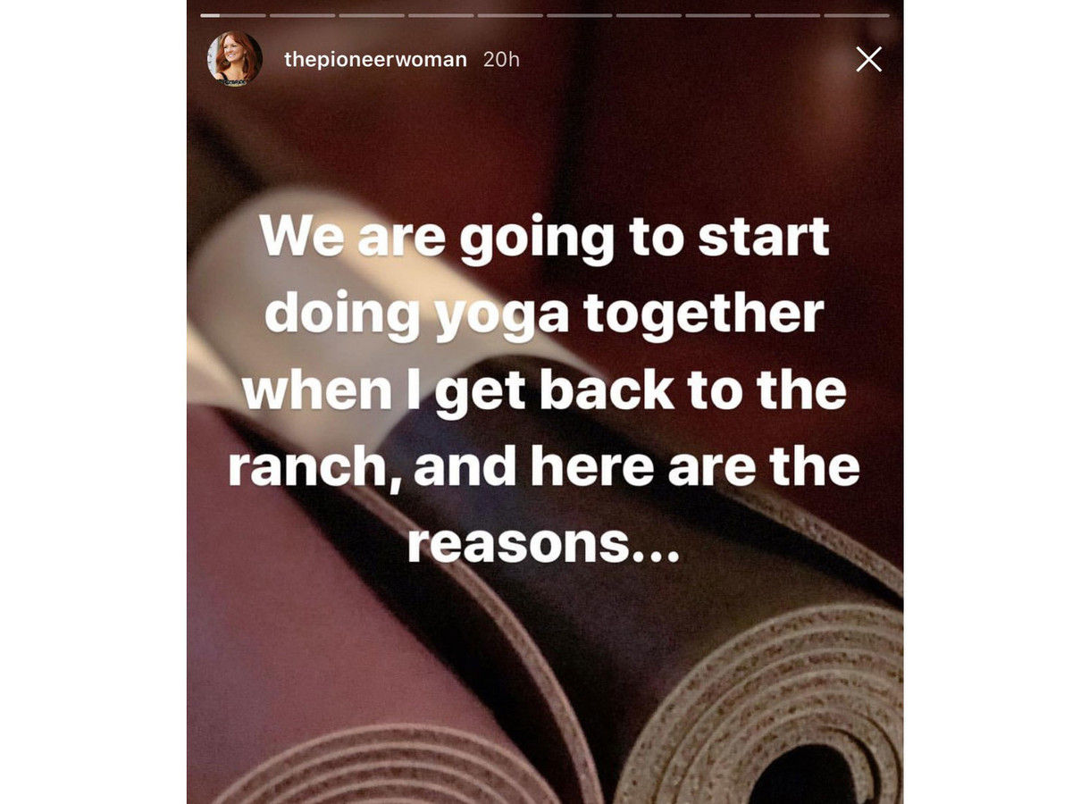 Ree Drummond Lists Reasons Started Doing Yoga