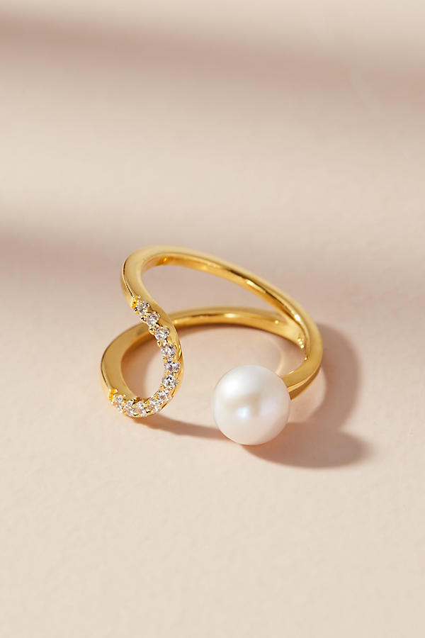 ग्रहण Pearl Wrapped Ring