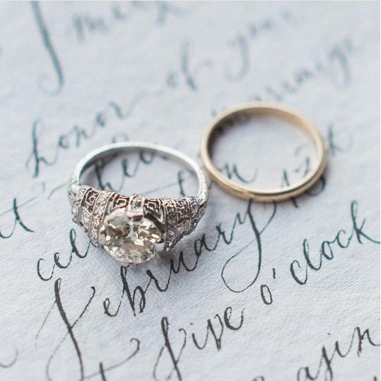 एडवर्डियन Era Engagement Ring