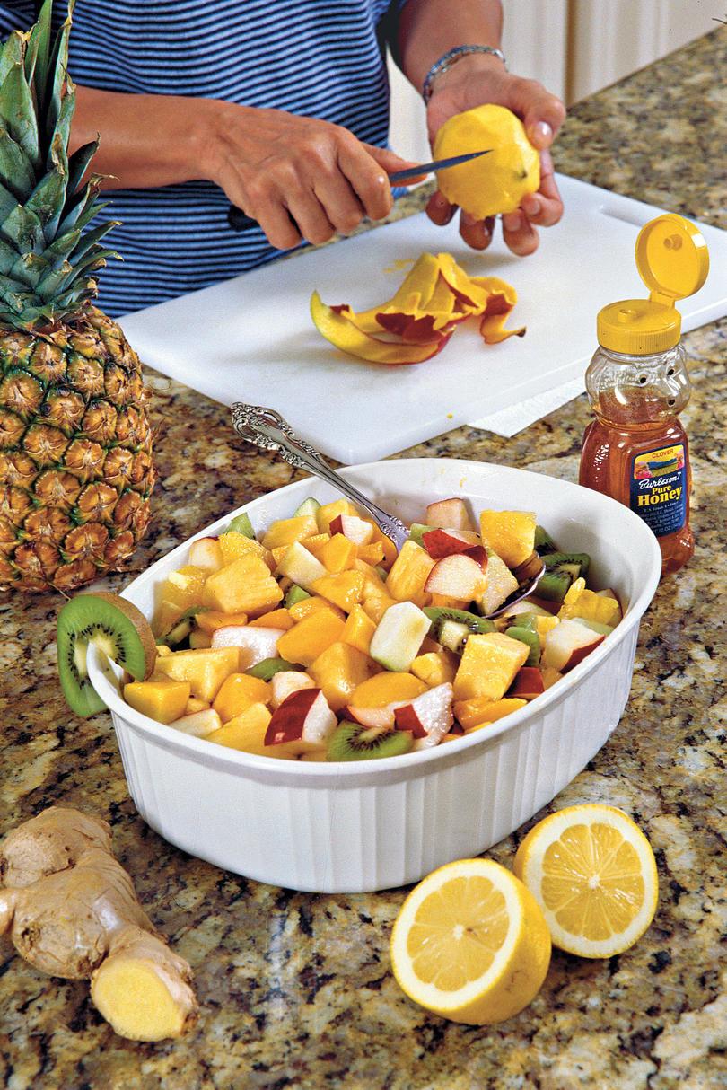 Ginger-és Lemon Fruit Salad