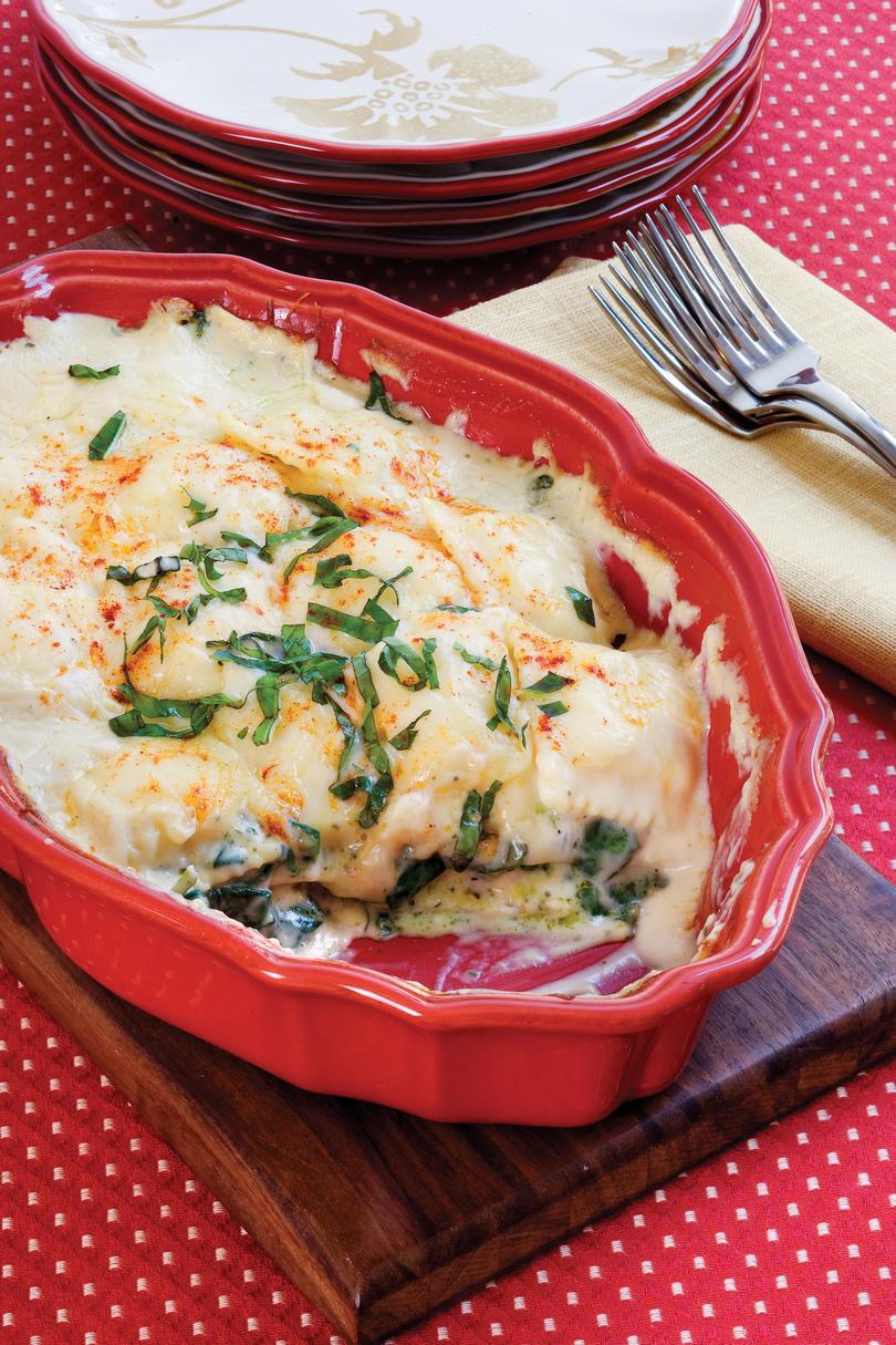 Nopea and Easy Dinner Recipes: Spinach-Ravioli Lasagna 