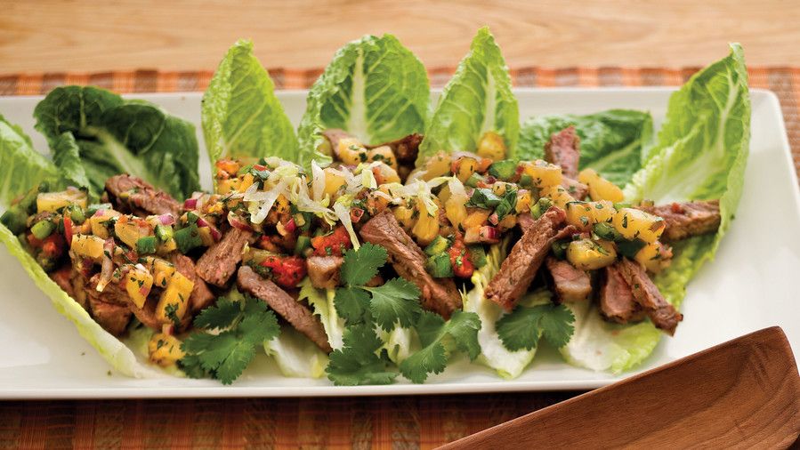 मुख्य Dish Salad Recipes: Calypso Steak Salad