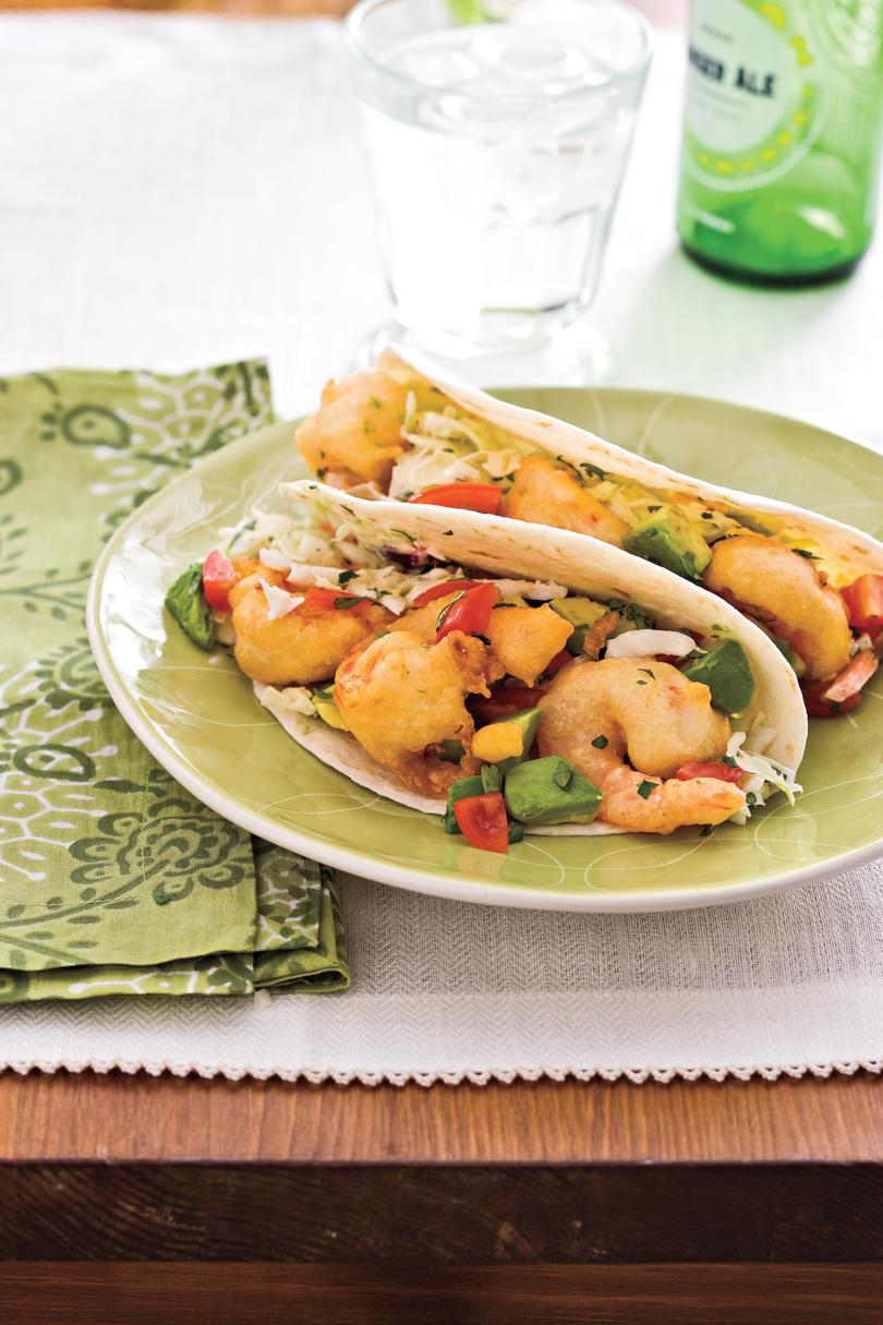 Lako, Healthy Seafood Recipes: Tempura Shrimp Tacos