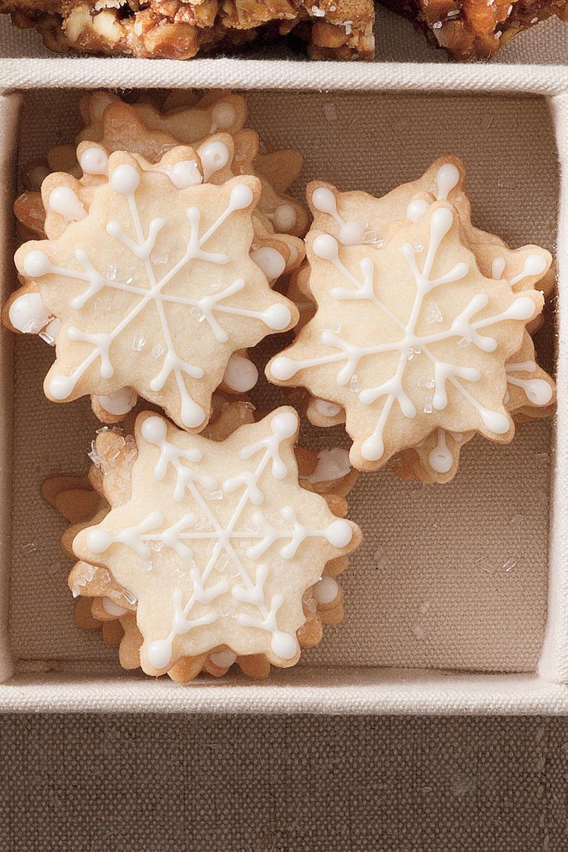 क्रिसमस Cookie Recipes: Snowflake Shortbread
