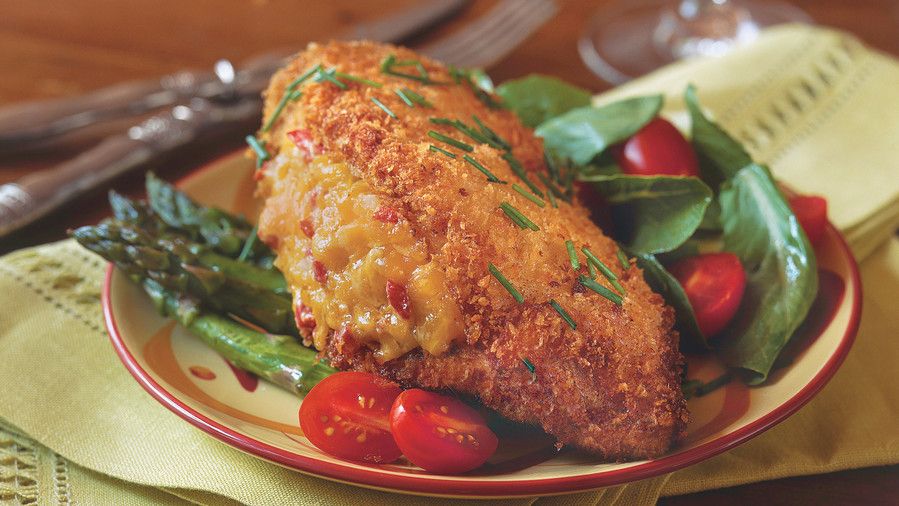 pimiento Cheese-Stuffed Fried Chicken