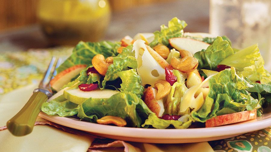 एप्पल-नाशपाती Salad With Lemon-Poppy Seed Dressing