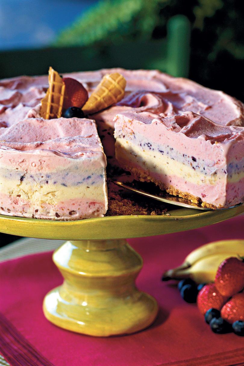 स्ट्रॉबेरी Smoothie Ice-Cream Pie