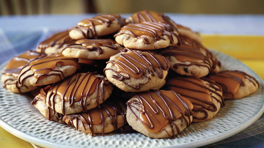 Cacahuète Butter-Toffee Turtle Cookies Recipes